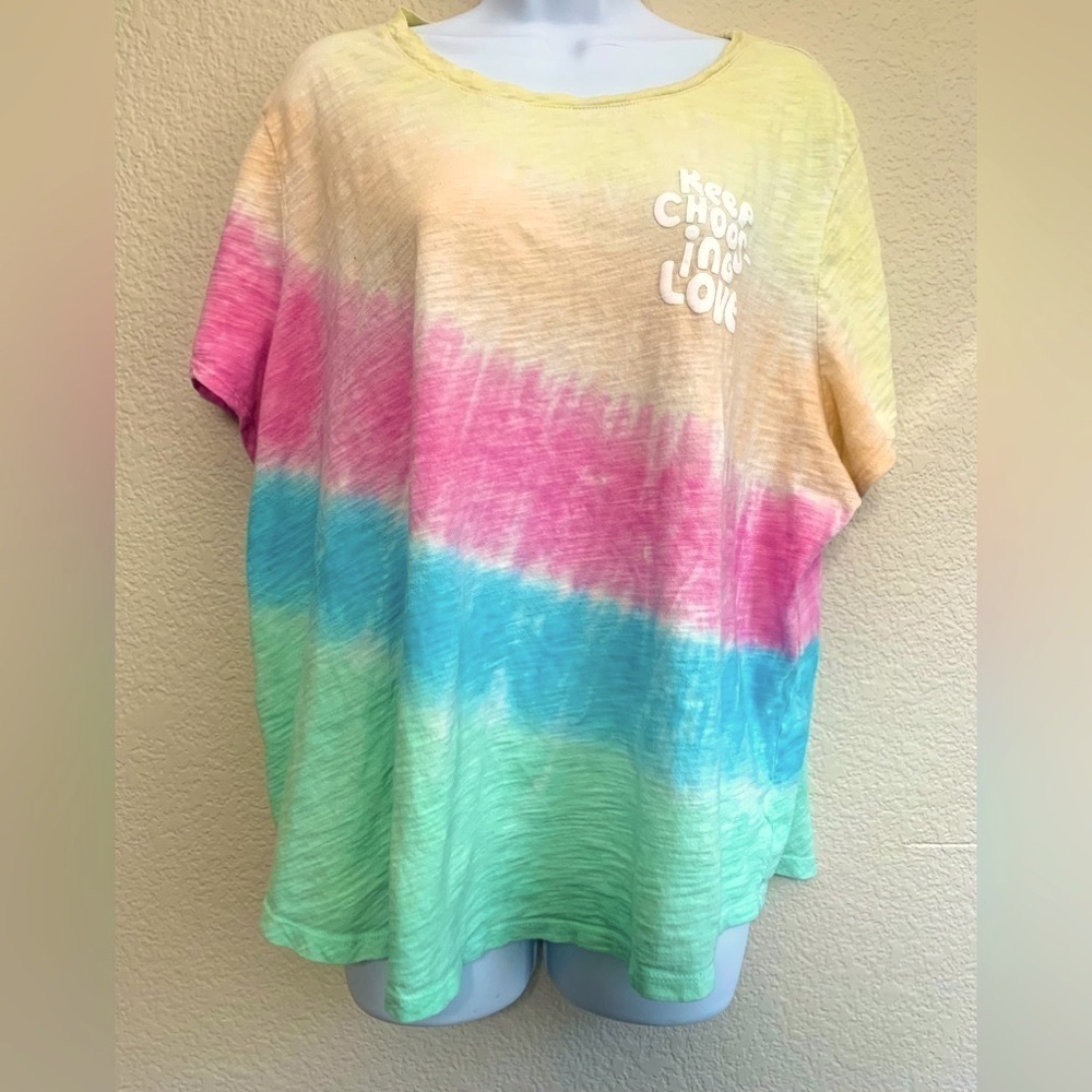 OLD NAVY Womens Sz XXL Tye Dye Tee